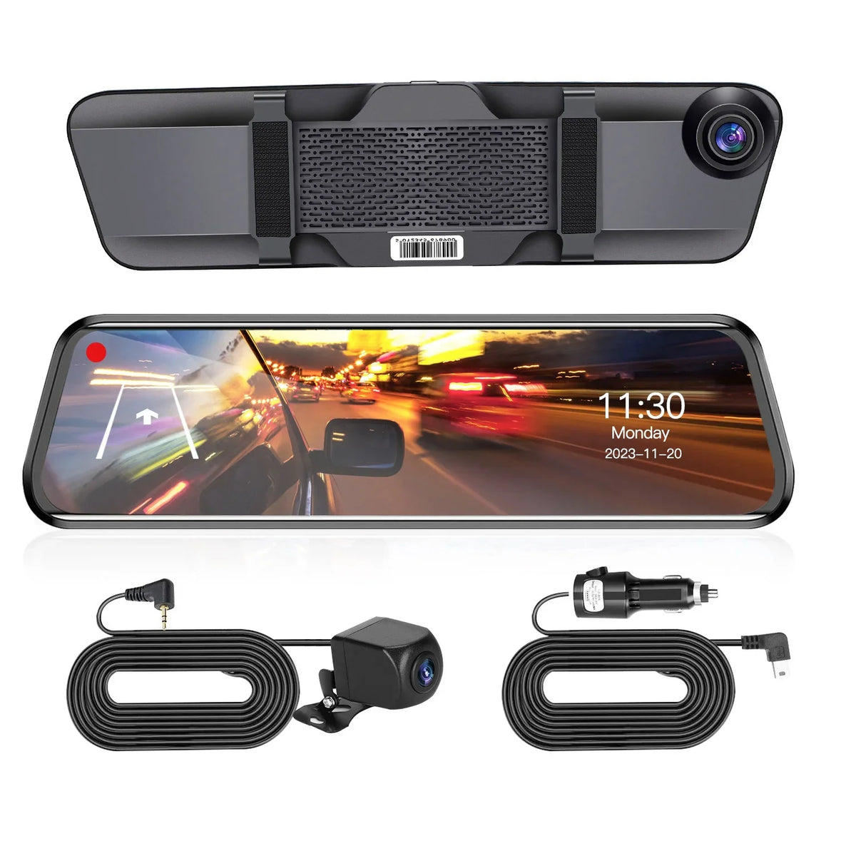 4K Motion Control Cam Detection 12in Recording Control DVR Camera Recorder Car Angle APP classic with Voice G-sensor 170° iMounTEK Camcorder Loop Dash Night Vision
