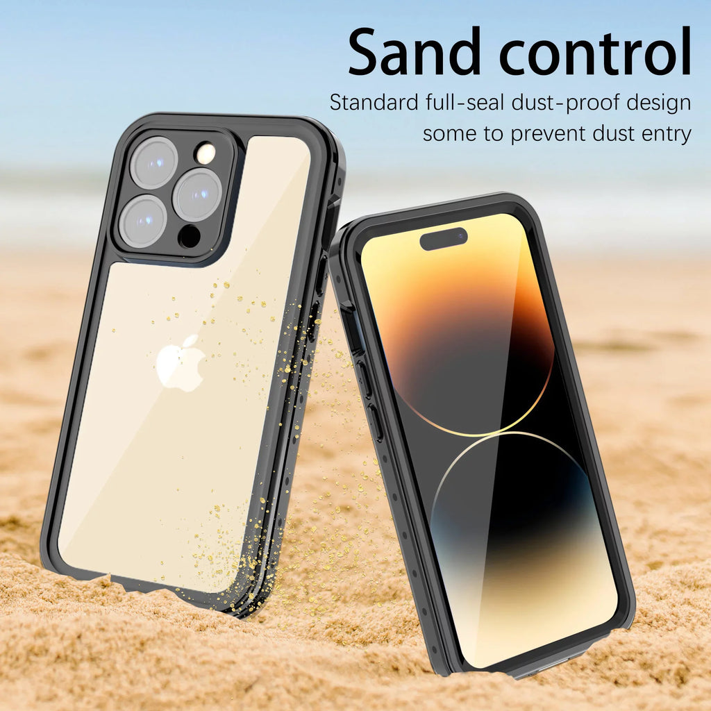 Protector Strong 14 Max 2022 SaniMore Drop Protective 6.7" Case Cover 14 iPhone Clear Waterproof Body 2022, for Pro for Resistant Dustproof Screen with Max Built-in 6.7 Full iPhone Por