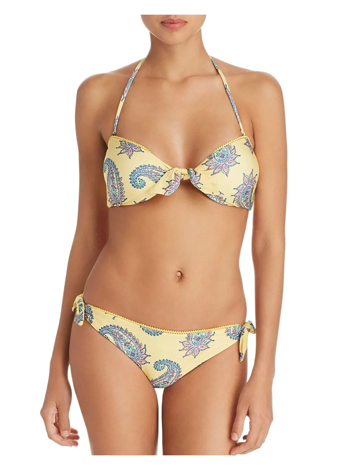 ISABELLA ROSE Paisley Top Women's S Halter Bikini Bandeau