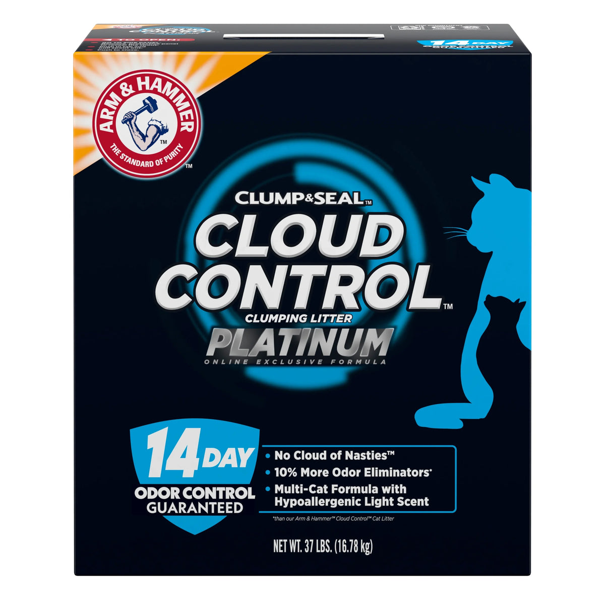 Platinum HAMMER Cloud lb Clumping Cat & Control Litter, ARM 37