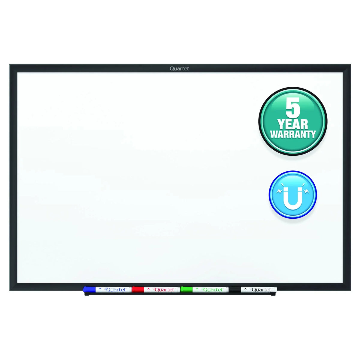 Quartet Classic Dry-Erase 4 Nano-Clean 8 x 48 trendy Black x Board Magnetic Aluminum 96