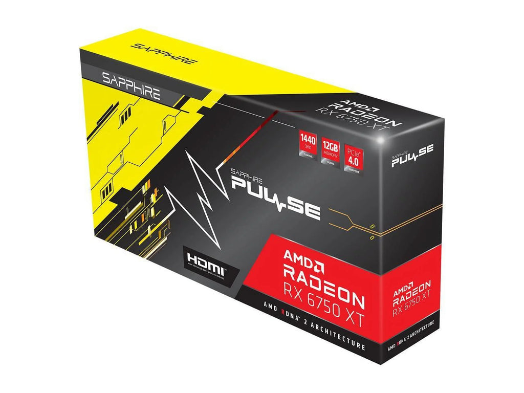 6750 XT Video Express SAPPHIRE PULSE RX PCI Radeon Card GDDR6 11318-03-20G 4.0 ATX 12GB
