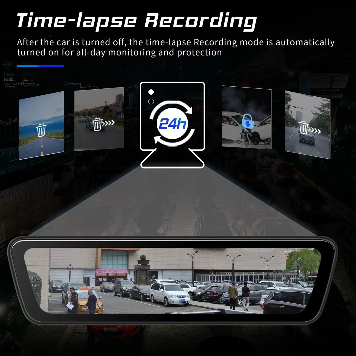 Streaming View Cameras Front inch 9.35 View Back Rear Rear Car Camera Dash HD Dual Smart 1080P Touchscreen Full Camera Mirror Truck