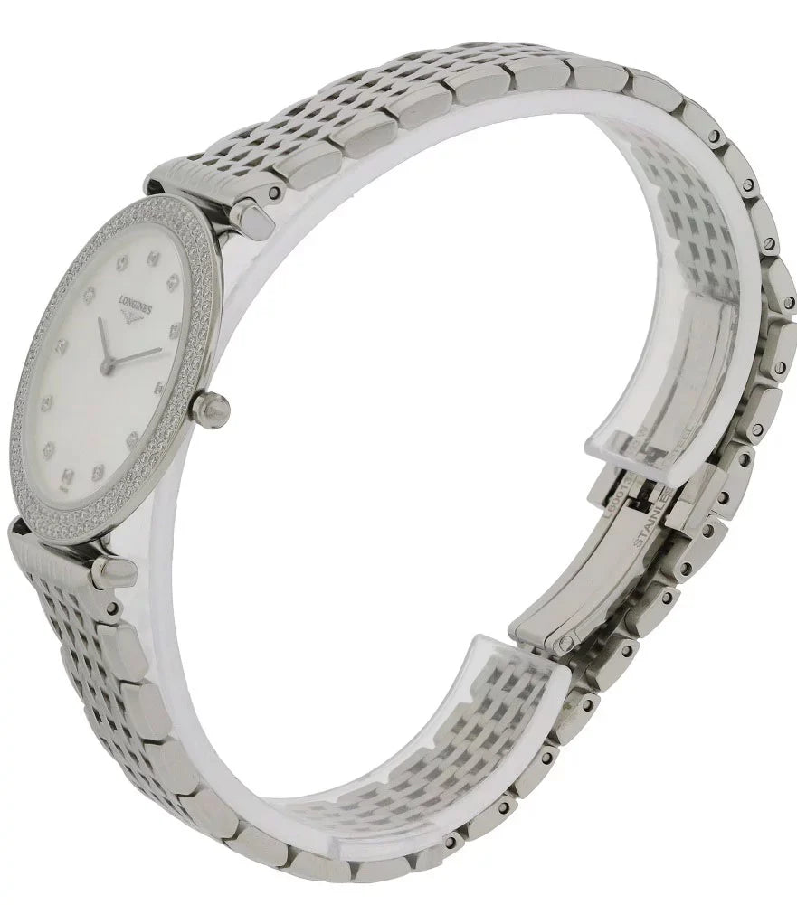 Stainless La Grande Diamond Steel Watch Classique Womens & L4.515.0.87.6 Longines