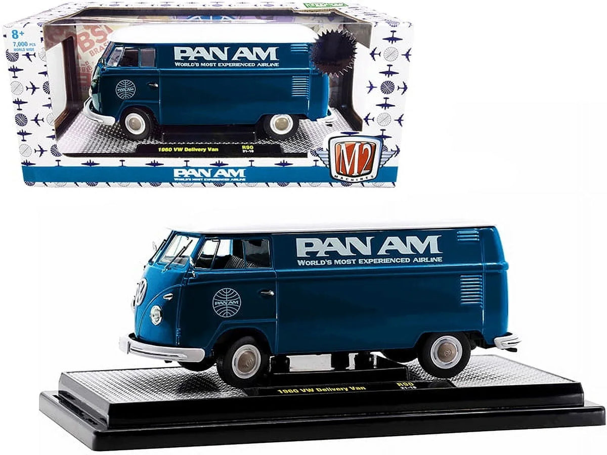 1960 M2 pieces by Limited Turquoise Delivery with Volkswagen Worldwide Model Am" Machines Diecast 7000 Top "Pan 1/24 White to Van trendy Edition