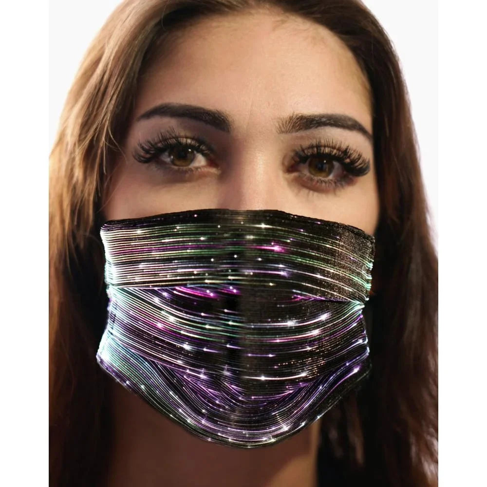 Party Mask classic 106332 LED Western Black Fashion Inc. -