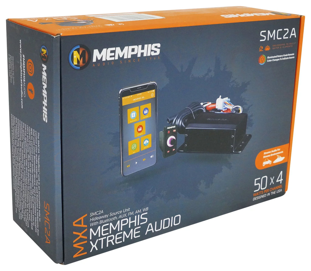 Source RZR/ATV/UTV Audio Memphis Bluetooth Marine Unit SMC2A Receiver trendy Hidden