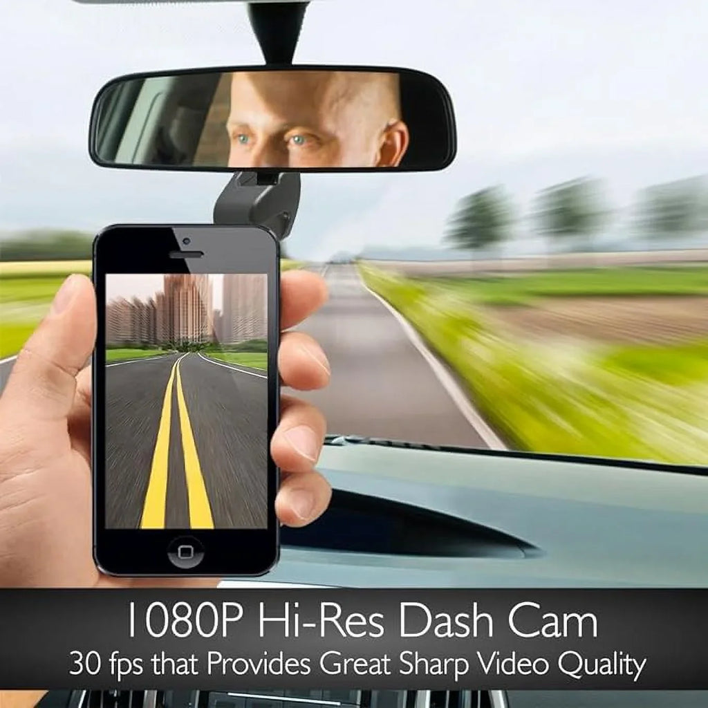 Cam Open - - Car 1080p Dash Video RED/BLACK Wifi Upgraded Dashboard Box HD Camera Pyle