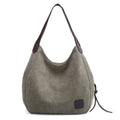 Totes Canvas MIXFEER Women Shoulder Hobo classic Bag Vintage Bags Handbag Multi-pockets