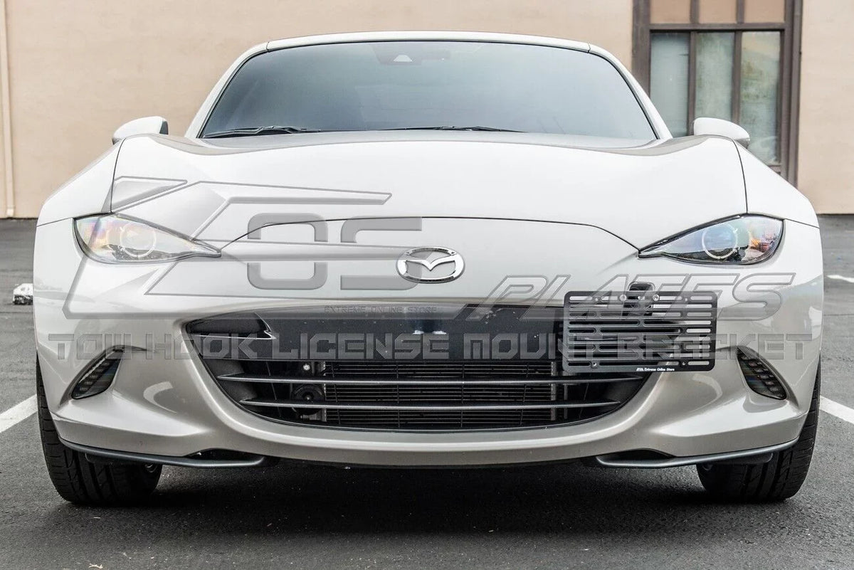 2016-Present Front Extreme Version 2 License EOS Online Sized Plate Full Miata Mount Relocator Mazda Bracket | Store Hook ND Replacement Bumper Tow for
