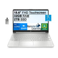 Audio, FHD 2021 HD 2TB USB 11 32GB Card Webcam, Computer, i7-1065g7), SSD, new HD SnowBell Iris Windows i7-1165G7 IPS RAM, Laptop Silver, Intel Graphics, S, (Beats 15.6" Xe 32GB Core Intel Touchscreen HP