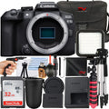 Memory Accessory Bundle Card + Case Only) Camera (Body + Canon Tripod SanDisk SV new Mirrorless R10 with + 32GB Premium EOS
