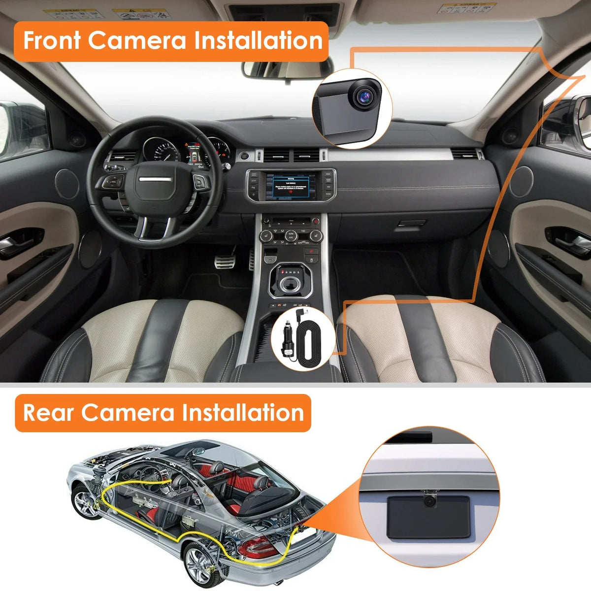 4K Motion Control Cam Detection 12in Recording Control DVR Camera Recorder Car Angle APP classic with Voice G-sensor 170° iMounTEK Camcorder Loop Dash Night Vision