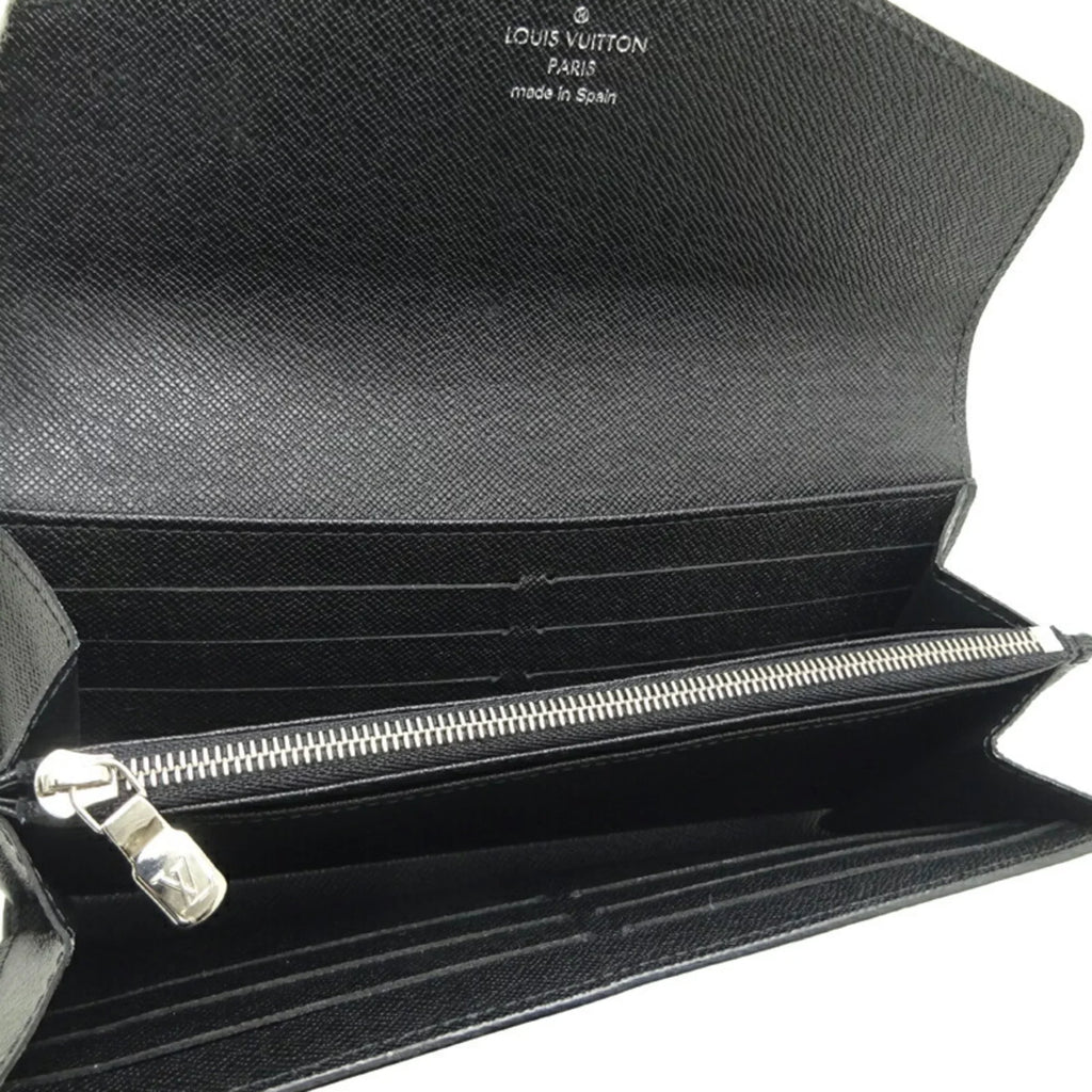 Women's (Blue) Long Wallet Vuitton Louis Pre-Owned Portefeuil Sarah (Good) () high quality M61649 Epi