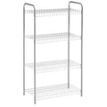 Nickel. special edition Multipurpose Satin 4-Tier Freestanding Rubbermaid Shelving Wire Unit,