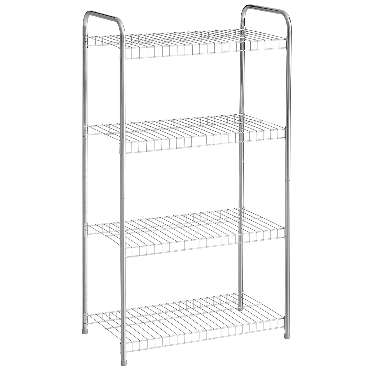 Nickel. special edition Multipurpose Satin 4-Tier Freestanding Rubbermaid Shelving Wire Unit,