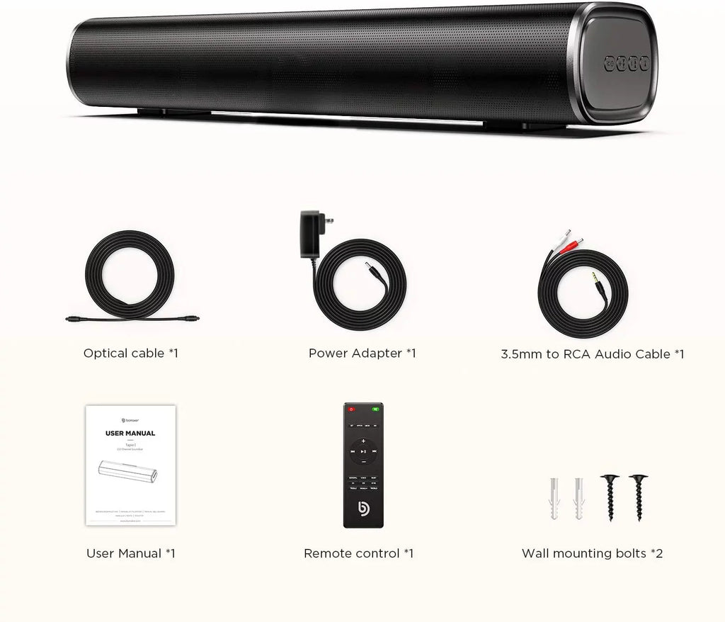 Sound Sound TV bar, Bluetooth TV, For 3D Wireless Bomaker 16-Inch Surround 2.0 5.0 Computer 105dB, Speaker, SoundBars
