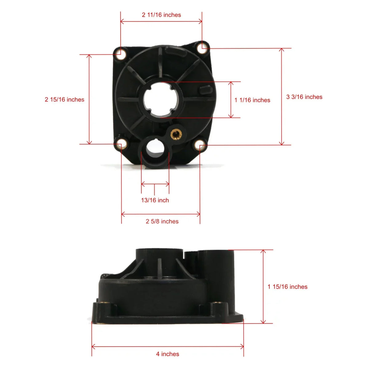 75943R 75 Outboard With Transom Shop The Water 15" | Evinrude For ROP Impeller Pump 1979 HP Kit