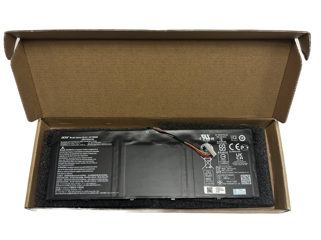 P6 AP19B8M SF314-59 Chromebook Battery Aspire AV15-52 Design 3 AP714-51GT 55.97Wh Genuine CP513-1H for Swift CP514-1H special edition 514 Book TMP414-51 513 TravelMate TMP416-51 Porsche P4 Acer Vero RS TMP614-52 Spin