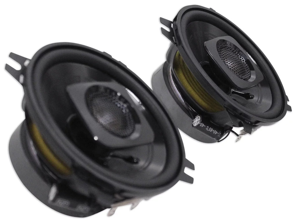 ATV/UTVCART (2) Tower Audio trendy Speakers+MTX Amp 4" For 2-Channel Chrome Polk