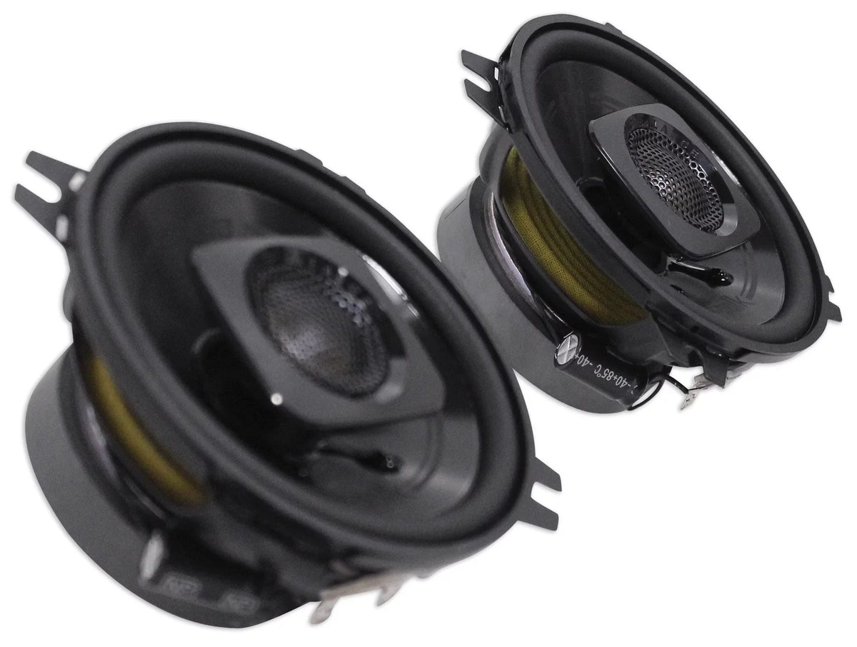 ATV/UTVCART (2) Tower Audio trendy Speakers+MTX Amp 4" For 2-Channel Chrome Polk