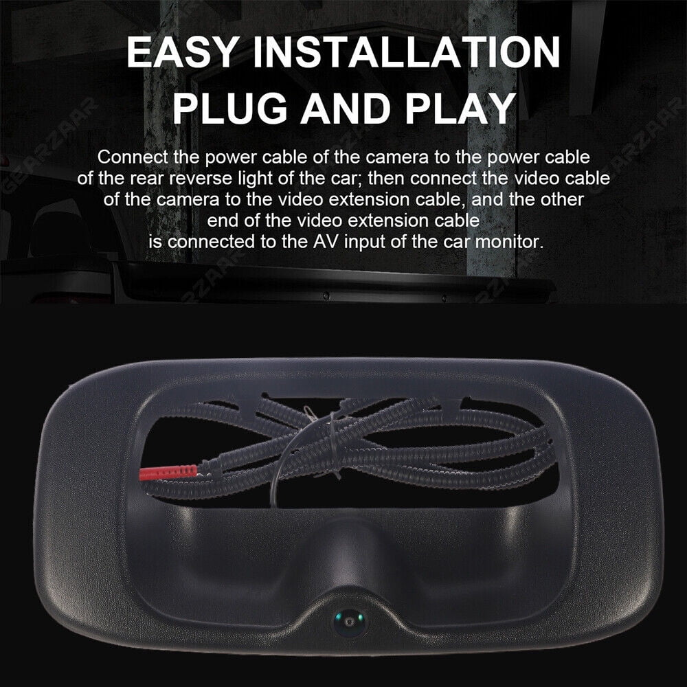 GMC Night -15130742 new Chevy Black Vision Silverado/Sierra View Rear Jahy2Tech Direct Camera Replacement