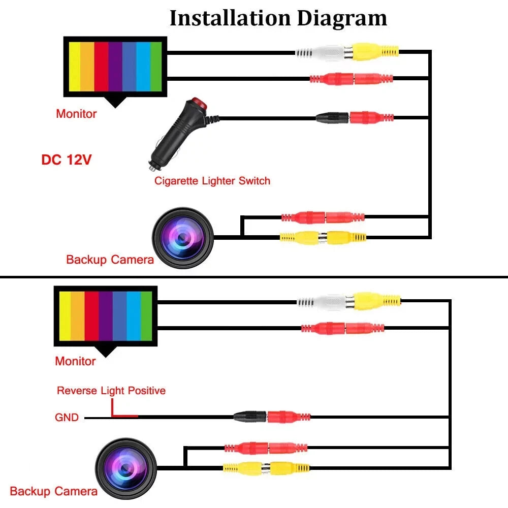 Vision high quality For Monitor Backup Kit Parking Night Back and RV Camera 7'' Truck System