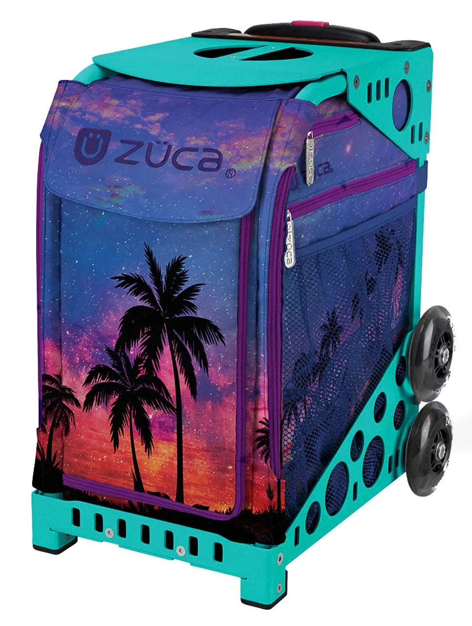 with (Turquiose classic Flashing Zuca Wheels Life - Sport Island Bag 18" Frame)