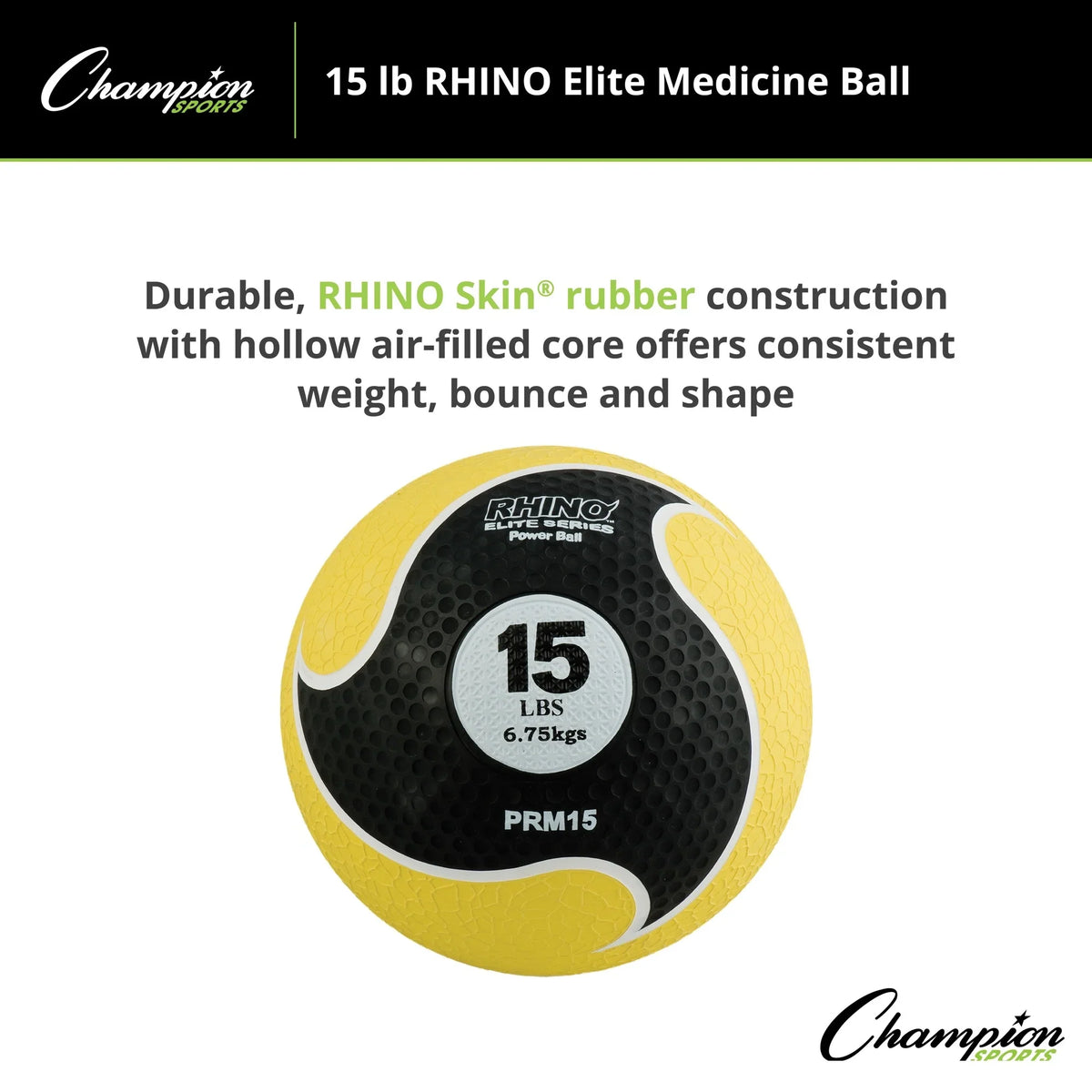 Rhino® Medicine Elite Sports Ball trendy Champion 15lb