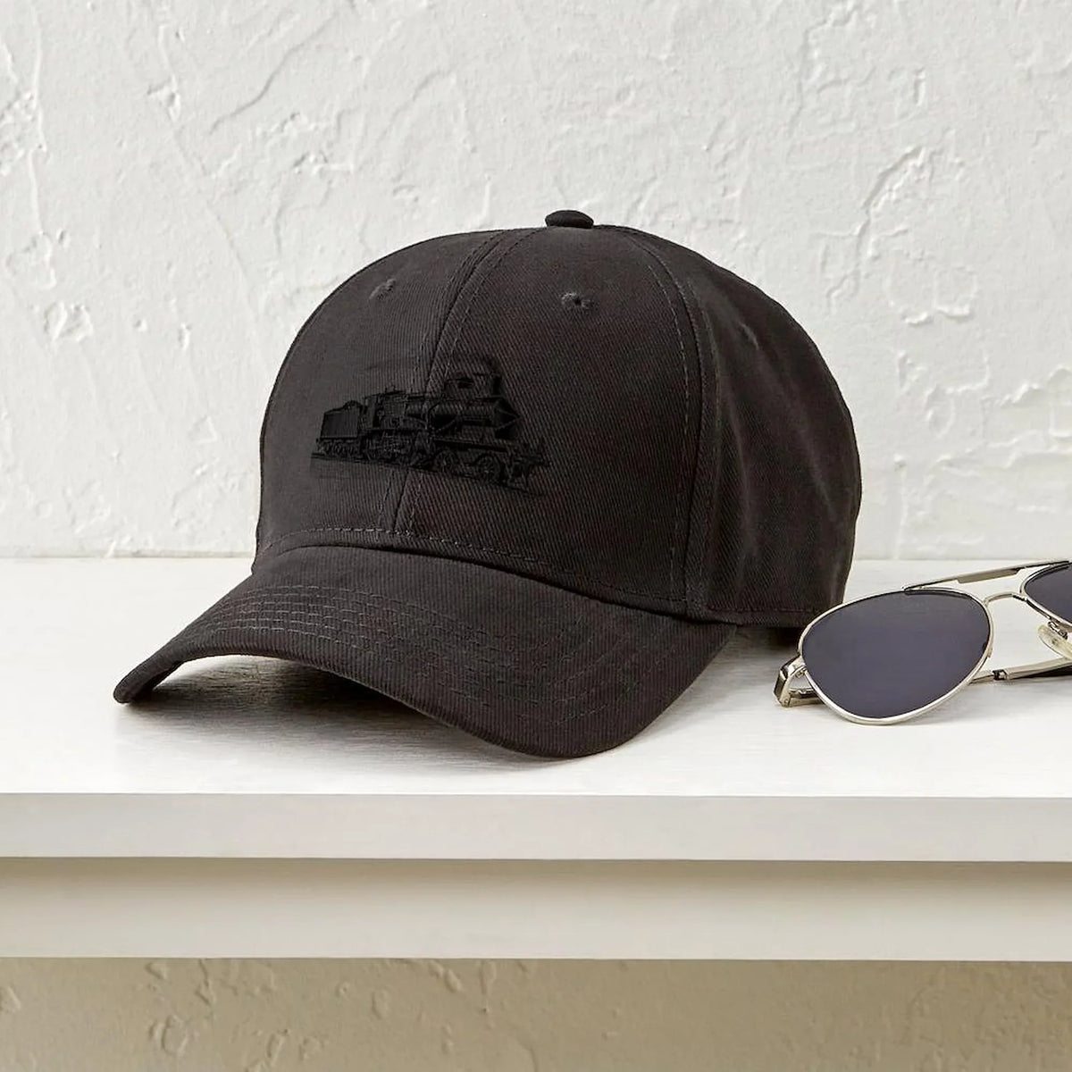 Hat - - Canvas Adjustable Printed TRAINS Black CafePress Baseball VINTAGE Black new Cap Cotton