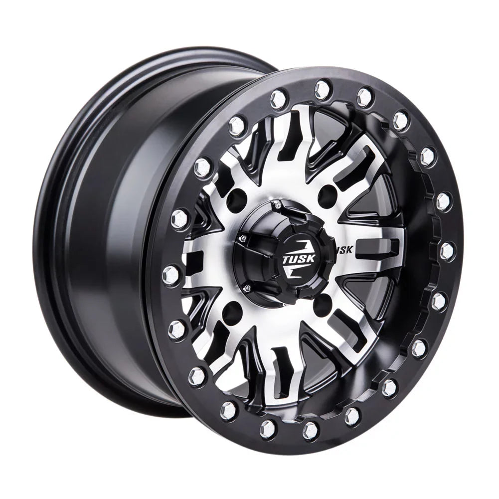 Beadlock Wolverine Wheel 1000 RMAX YAMAHA + Teton R-Spec 4/156 2022 4.0 Machined/Black classic 3.0 For 14x7 Tusk 4