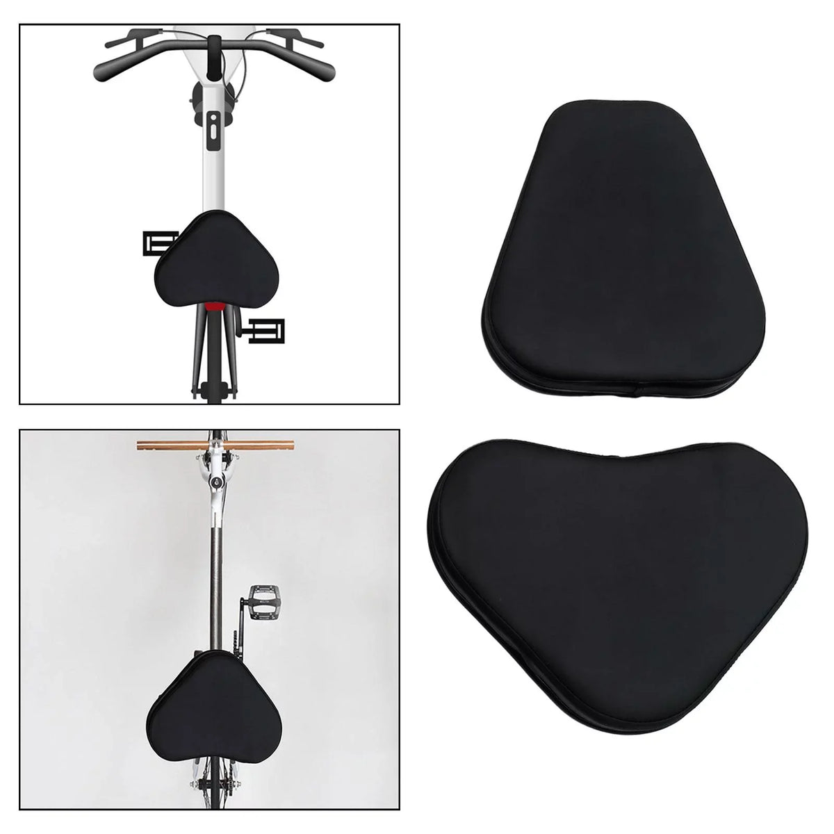 Cover Bike Mountain for high quality Bike Seat Support 12cm Black with Cushion Saddle Exercise Road Back 16cm