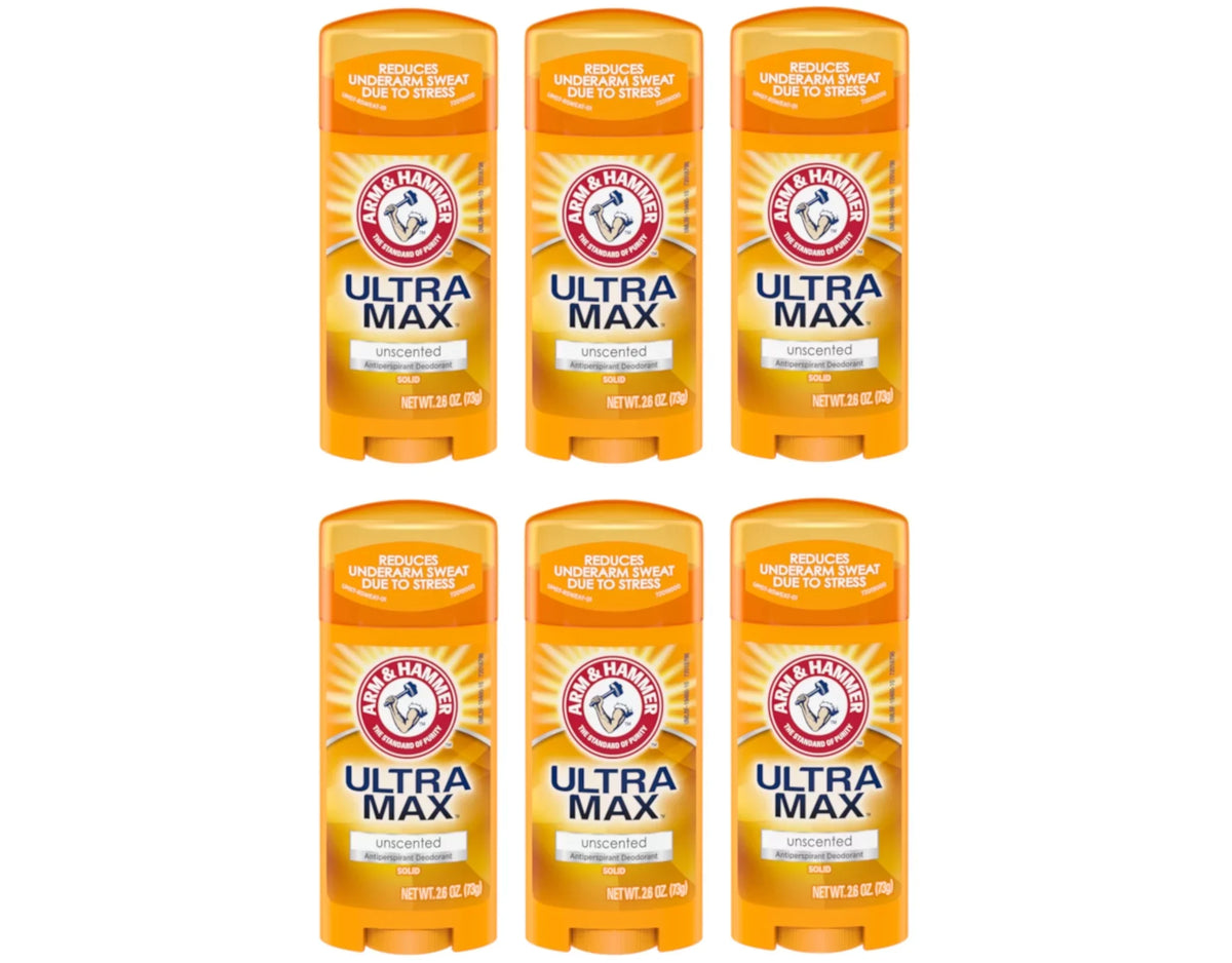 ARM oz Deodorant 2.60 & Anti-Perspirant Solid (Pack HAMMER ULTRAMAX 6) Unscented of