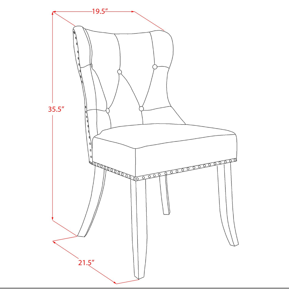 With Back & HomeStock - Cement Button Set-Limelight trendy Chairs 7-Pc Table Kitchen & Fabric Linen Living Top Hardwood French Country Legs Parson Tufted Room Seat