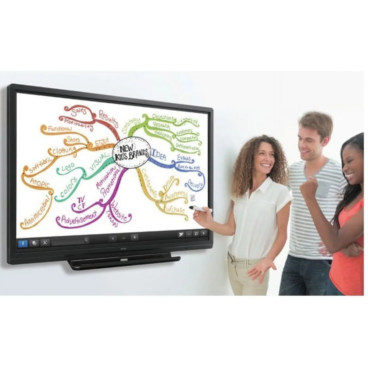trendy AQUOS 4 60" ms BOARD Monitor, Touchscreen Class Sharp 16:9, LCD PNC605B
