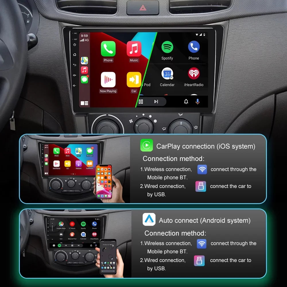 Mazda new Android inch with JMANCE Receiver, 2010-2013 3 Car Compatible & Auto Stereo camera Car backup Radio CarPlay 9 with