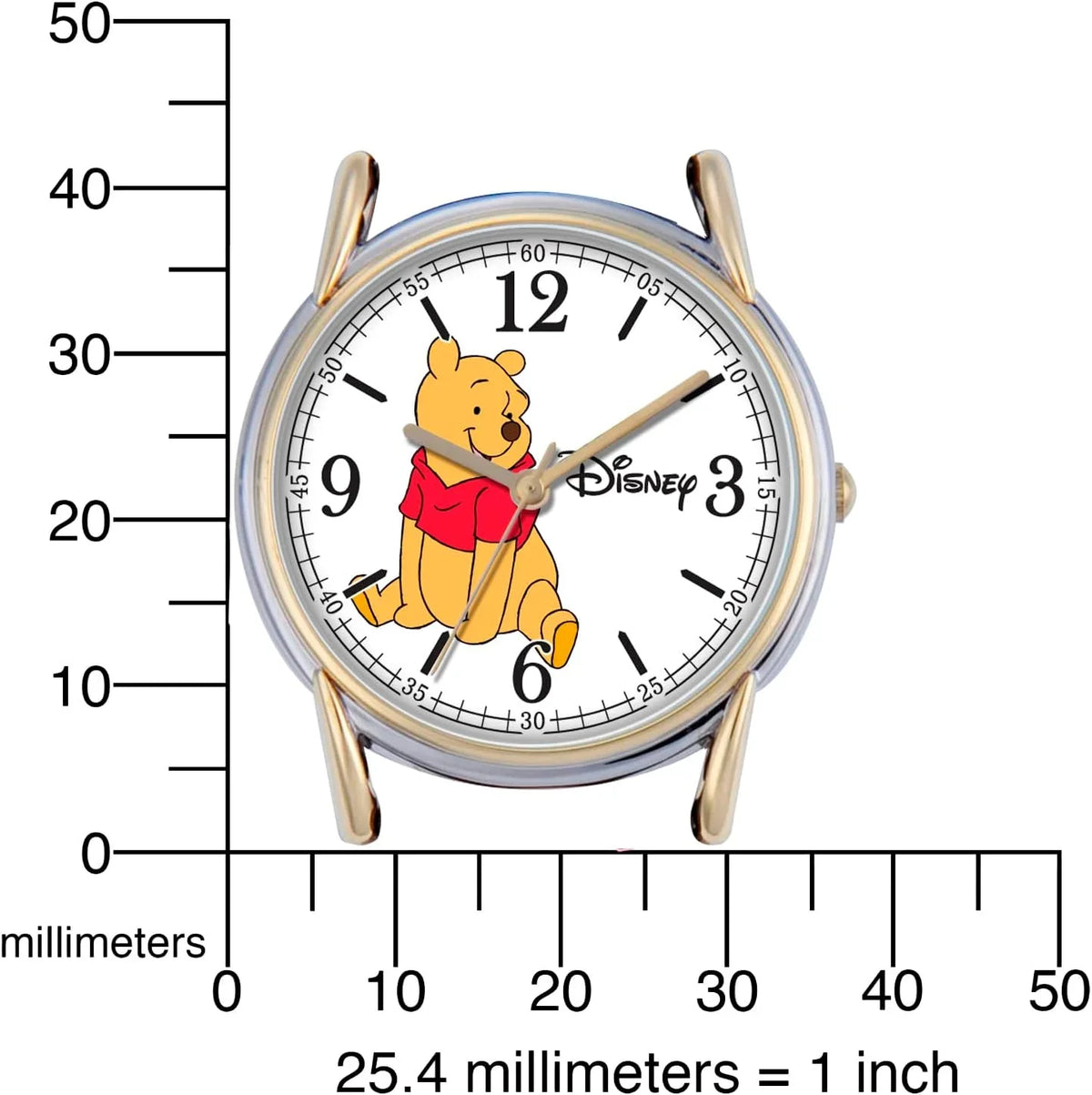 Cardiff Gold Winnie Watch, Silver Alloy Men's Strap Leather and Brown