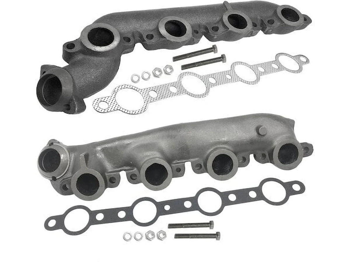 '- Manifold 1999 Duty V8 - 2003 - 2 Diesel 2002 Set Exhaust with 2001 F-350 Piece Ford 7.3L Powerstroke 2000 Super high quality Compatible