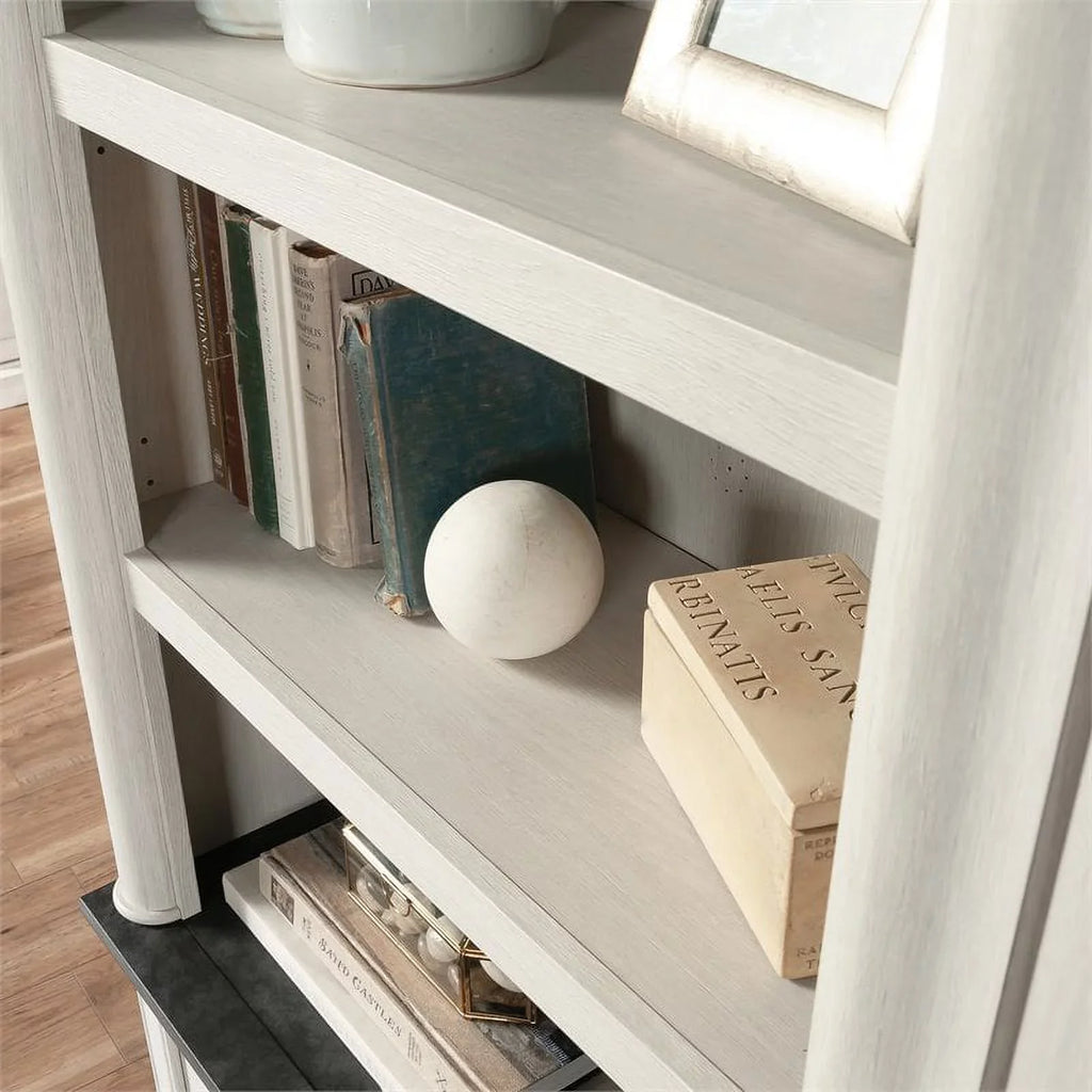 Oak Glacier 5-Shelf special edition Sauder Bookcase, Bookcase Library Palladia Finish