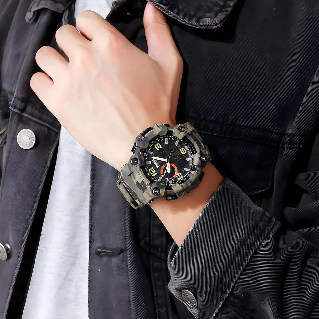 Function Men's Gosasa Watches… new Watches Alarm Waterproof Sports Multi Military LED Digital Watch S-Shock