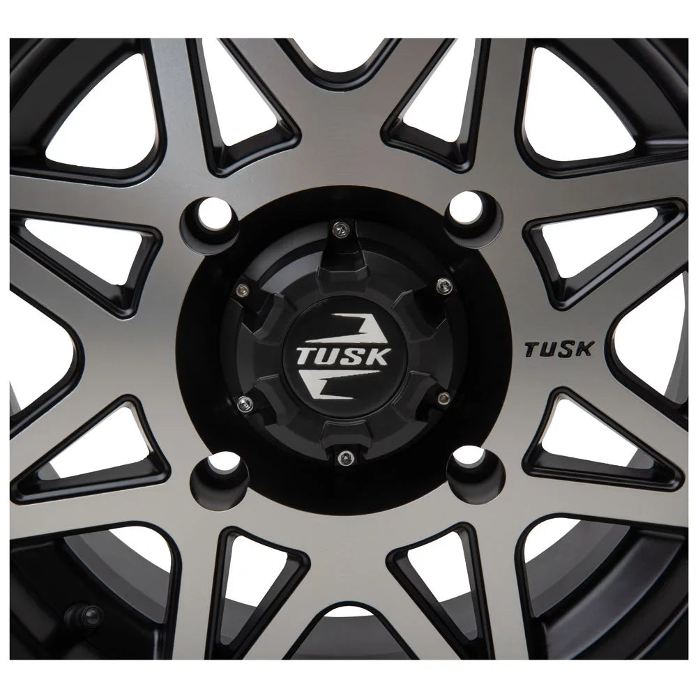 Tusk EPS VI Wheel Machined/Black 5.0 4/110 + Yamaha 14x7 Tintic 2022 Viking 2.0 For