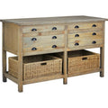 Brown Driftwood Double - Sideboard 61 Cottage trendy CC-TAB228S-DW Sunset Bay Trading in.