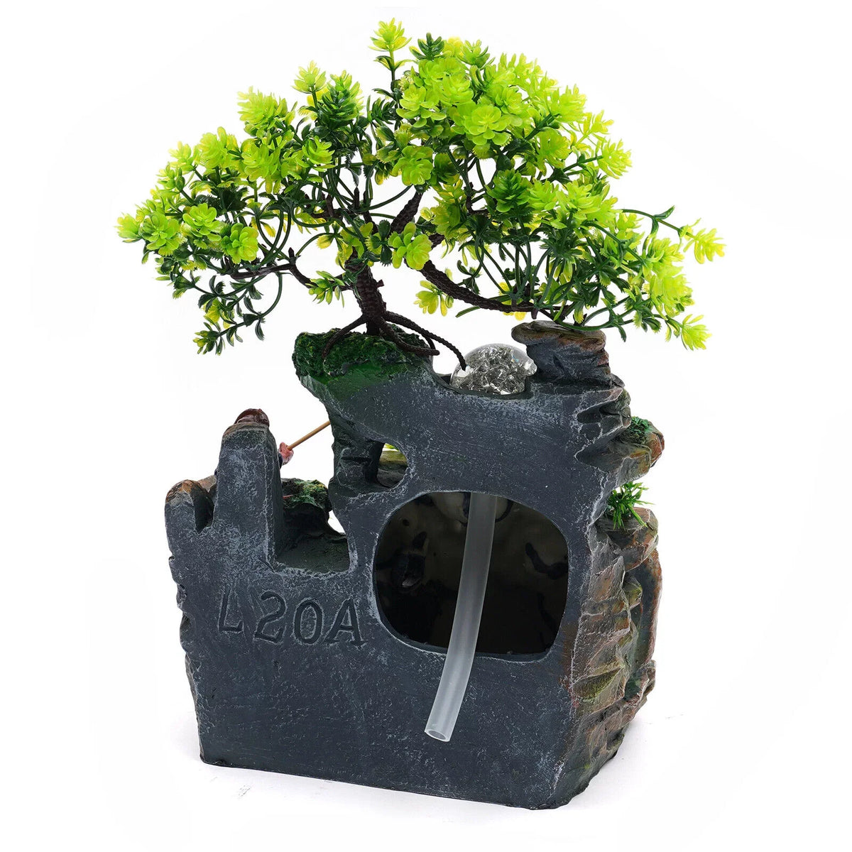 Indoor Shui with ZhdnBhnos Water Light Ornament Table Zen Fountains Rockery Decoration LED Feng Waterfall Desktop