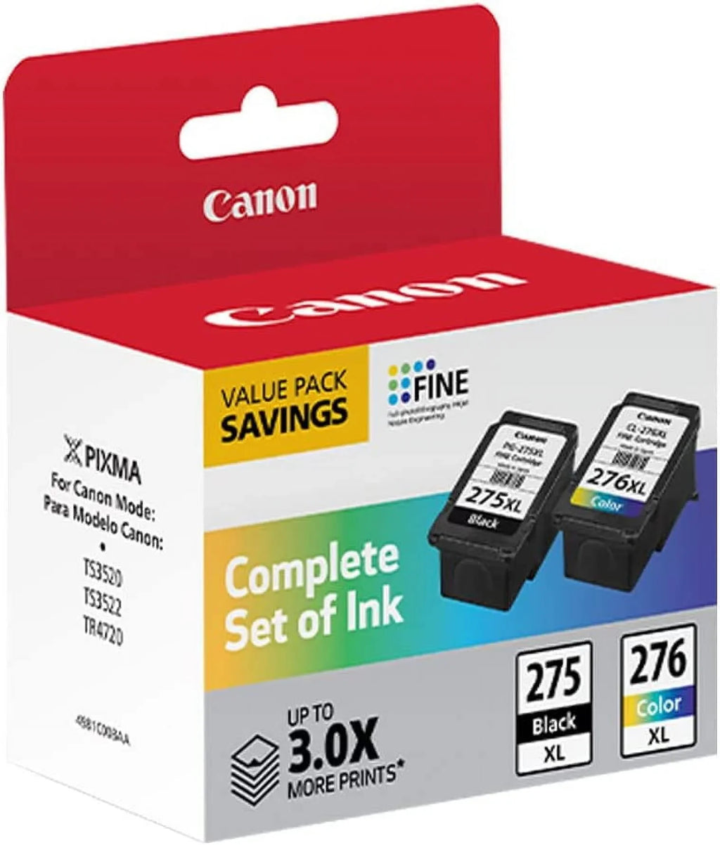 new TR4720 XL TS3522 TS3520, PIXMA to for Multicolor Printer and PG-275 XL Printers Compatible Ink / CL-276 Canon