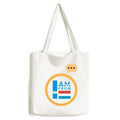 I Art Sack trendy Canvas Bag Am Expression Deco From Luxembourg Fashion Tote Shoulder