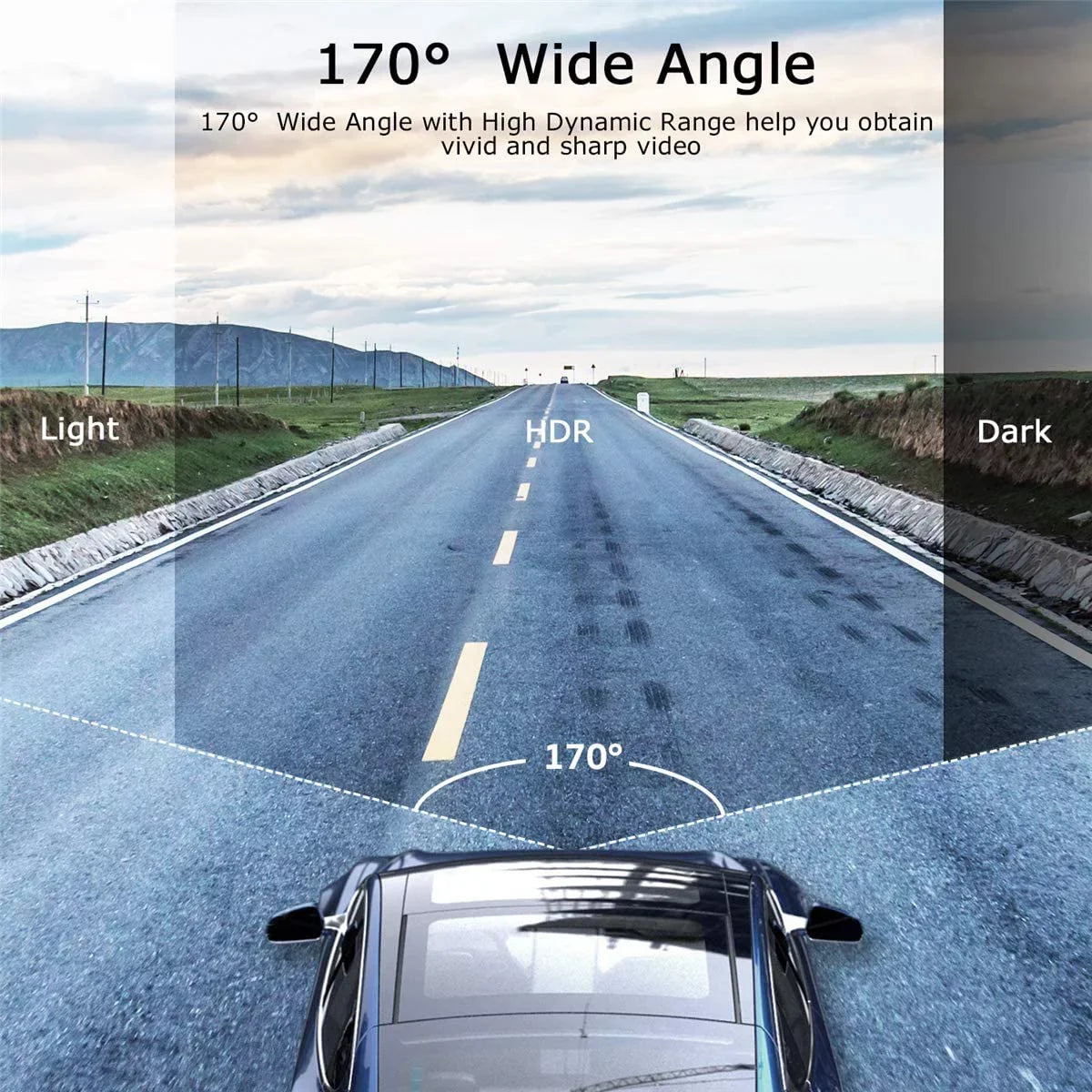 ORSKEY Dashcam Full 3.0" Recorder Night Angle Cam special edition DVR Display 170 with WDR 1080P for Camera HD Video Camera Car Dash Wide Cars Car G-Sensor Dashboard Vision LCD in