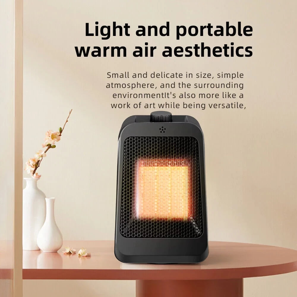 Heater Thermostat, Modes Portable Home Warm Anywhere Adjustable Office - JahyShow and - Heater Keep Space trendy - 3 Black