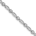 Silver 1ct Diamond Bracelet. Carat Wt- Plated Sterling Rhodium