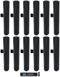 Column high quality 70V Wall Black Array 24" COL600-BK Mount Commercial JBL (12) Speakers+Amp