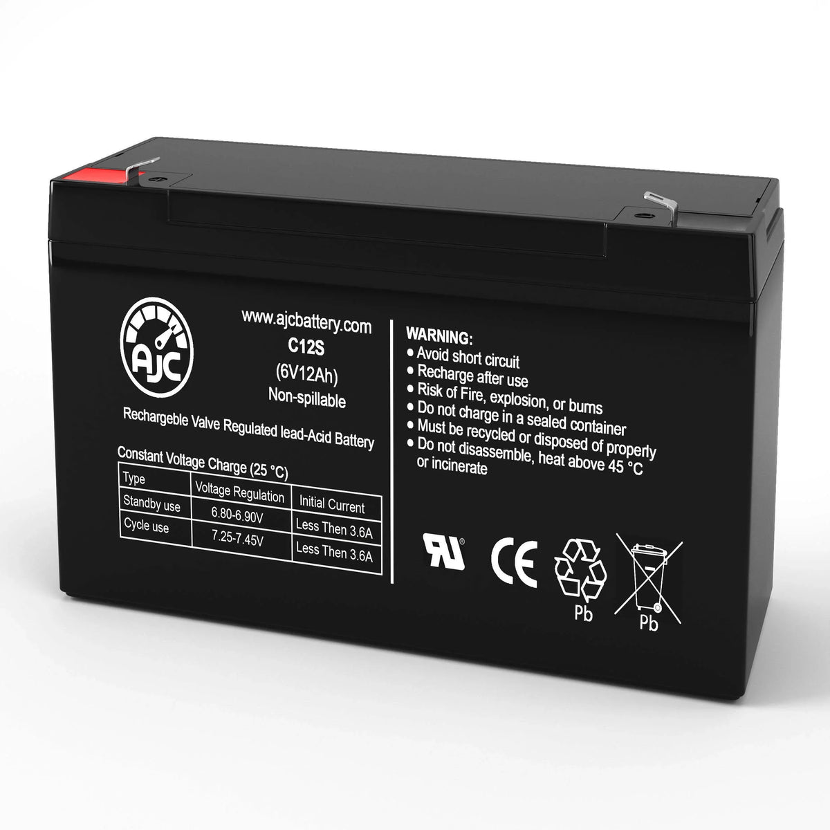 M300 This Sonnenschein - 12Ah Brand 6V Light Replacement an Emergency AJC Is Battery